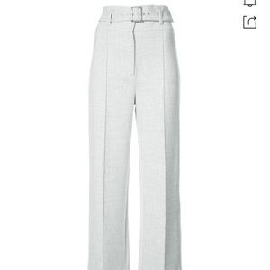 Veronica Beard Belted Grey Slacks Sz 4 NEW